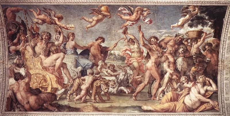 CARRACCI, Annibale Triumph of Bacchus and Ariadne sdg Sweden oil painting art